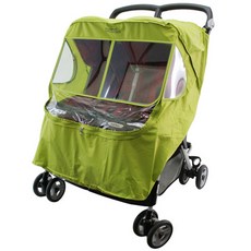 와우베이비 뉴 트윈스 사계절 방풍 커버, 연두, 1개