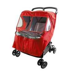 와우베이비 뉴 트윈스 사계절 방풍 커버, 레드, 1개