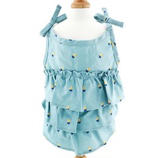 Little Wonder 狗狗層疊荷葉邊洋裝, 夏日