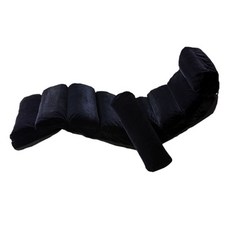 상도가구 텐글 1인 좌식 리클라이너 소파베드, 블랙