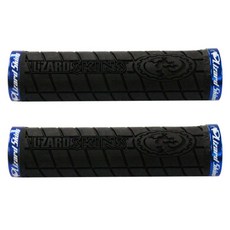 Lizard Skins 鎖定自行車握把黑色 + 藍色, 2件, 黑色 + 藍色