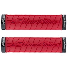 Lizard Skins 鎖定自行車握把紅色, 2件, 紅色