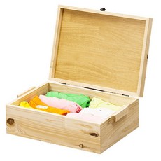 4MERIT 掀蓋式木質儲物盒, 1個