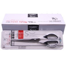 화신공업 스마트 티타늄 가위 소 WS-731T, 혼합 색상, 10개입