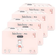 베슈 시그니처 밴드 기저귀 여아용, 4단계, 136매