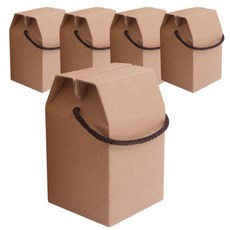 Bom91 繩柄多用途正方形手提盒 2號, 混色, 5入