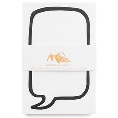 Ashkahn 토킹버블 노트패드 50장, 혼합 색상, 1개