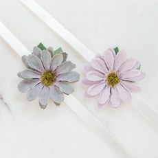 THE FLOWERMARKET 純淨雛菊花朵手環 人造花 2入, 紫羅蘭色