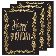 벨라잉크 해피벌스데이 카드 02, 혼합 색상, 3개입