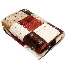 엑센트하우스 라임 플란넬 담요, 브라운