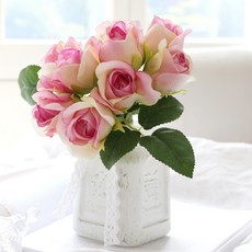 Happy Village 玫瑰瓶, 1個, 粉紅色