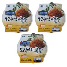 수미식품 전자레인지용 간편 오징어채 볶음 기타즉석식품, 25g, 3개