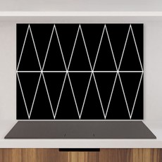 on art shop 廚房藝術板 Linea Black, 1個