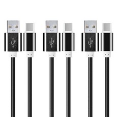 칼론 USB3.1 C타입 메탈 케이블 KC-CC27, KC-CC27 (블랙), 3개, 27cm