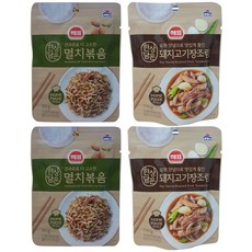 사조해표 한상담은 멸치볶음 50g x 2p + 돼지고기 장조림 110g x 2p, 1세트