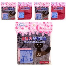 아이린 블랙캣 주방타올, 랜덤 발송, 5개입