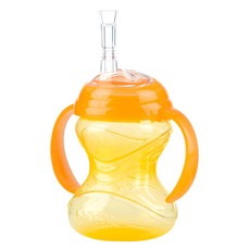 누비 클릭잇 빨대컵, 옐로우, 1개, 300ml