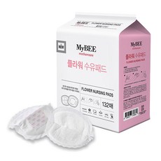 Mybee 花邊防溢乳墊, 132個, 1盒
