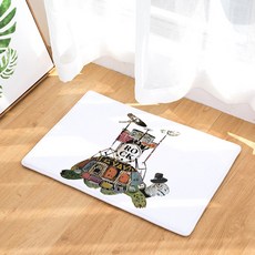 LIVING POP 廚房浴室防滑插畫地墊 烏龜, B9