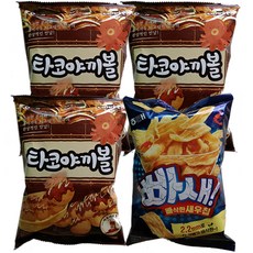 해태제과 타코야끼볼 70g x 3p + 빠새 빠삭한 새우칩 60g, 1세트