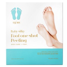 홀리카홀리카 베이비 실키 풋 원샷 필링 1회용 LEFT 20 ml + RIGHT 20 ml, 1세트