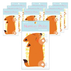 레이테크 넘버 플레이트 SC103, 여우, 10개