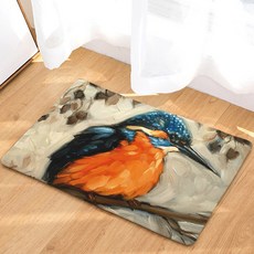 LIVINGPOP 廚房浴室防滑小鳥插畫地墊, B2