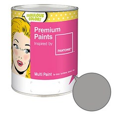 노루페인트 팬톤 멀티 에그쉘광 페인트, 고스트 그레이(16-4703), 1L, 1개