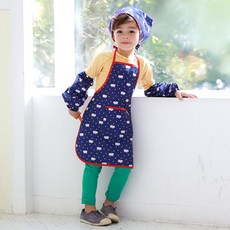 TABLIER 孩童圍裙套組, 海軍藍
