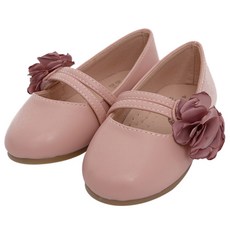 Bimbo Bimba 女童花朵裝飾平底鞋