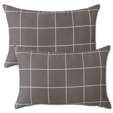 카니발 베개커버 2p + 솜 2p, 그레이, 1개