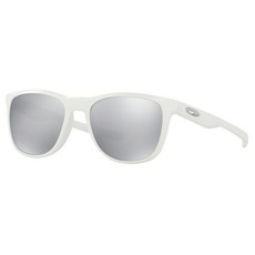 오클리 트릴비 엑스 스포츠 선글라스 OO9340-08 + 마이크로백, MATTE WHITE + CHROME IRIDIUM, 1개