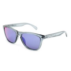 오클리 프로그스킨 아시안핏 스포츠 선글라스 OO9245-18 + 파우치, CRYSTAL BLACK + RED IRIDIUM, 1개