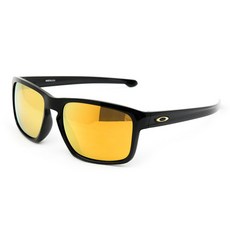 오클리 슬리버 아시안핏 스포츠 선글라스 OO9269-03 + 파우치, 프레임(MATTE BLACK) + 렌즈(24K IRIDIUM), 1개