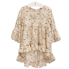 WISHKIDS 女款印花短袖連衣裙