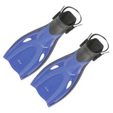 beend. 兒童蛙鞋 綁帶可調式 JF-01, 藍色