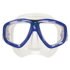 스쿠바프로 플럭스 트윈 스노클링 마스크, 블루 + 클리어, 1개