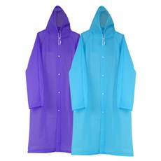 싸파 EVA 통풍형 레인코트, 스카이, 퍼플, 1개