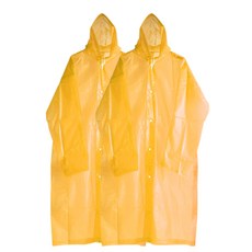 싸파 EVA 레인코트 민자형 2p, 옐로우