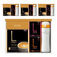 프렌치카페 루카스나인 라떼 선물세트 3호, 루카스나인 라떼 10p  + 쁘띠 다크 아메리카노 10p + 쁘띠 마일드 아메리카노 10p + 세라믹보온병, 4세트
