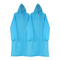 싸파 EVA 통풍형 레인코트, 스카이, 1개