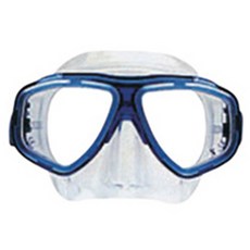 스쿠바프로 피노 스노클링 마스크, 블루 + 클리어, 1개
