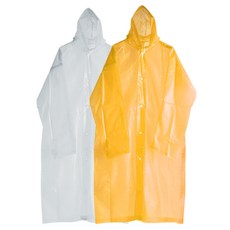 싸파 EVA 레인코트 민자형 2p, 옐로우, 화이트