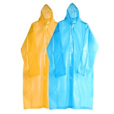 싸파 EVA 레인코트 민자형 2p, 스카이, 옐로우