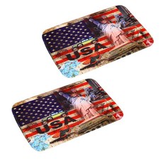 Pink Mango 世界國旗廚房地墊 2入, N