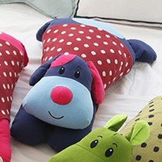 뽐에떼 히포멍이 애착인형 베개, 블루, 1개