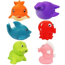 AGAFURA 沐浴玩具 6入, 混色