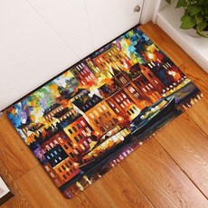 LIVINGPOP 廚房浴室防滑風景插畫地墊, 2