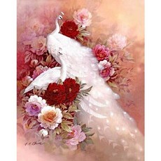 KM ELLIE 3D優雅的珠寶十字架DIY 55 x 70厘米, 1套, 混色