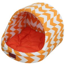 REDPUPPY 寵物復古圓形窩, 柔和橘